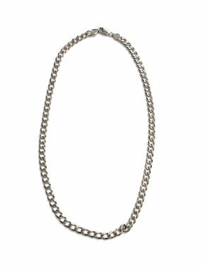 Curb Silver Chain Necklace✨